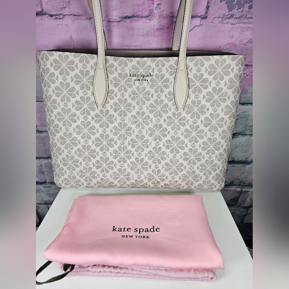 NWOT Kate Spade Flower Coated Canvas Zeezee Large Work Tote - Picture 6 of 9